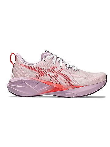 Asics Women's Novablast 5 Running Shoes in White/Coral Reef (view 1)