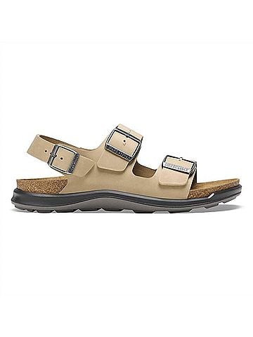 Birkenstock Unisex Milano Crosstown Sandals in Tabacco Brown (view 1)