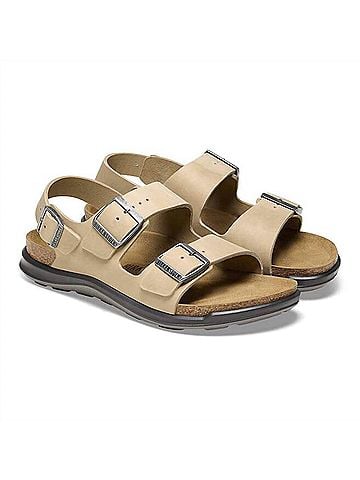 Birkenstock Unisex Milano Crosstown Sandals in Tabacco Brown (view 2)