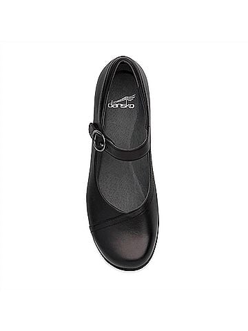 Dansko Women's Fawna Shoe in Black Milled Nappa (view 2)