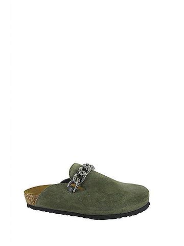 Naot Women's Memphis Clog in Oily Olive (view 1)