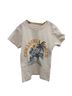 Tiny Whales Graphic White Kid's Cowabunga Tee in Cream Size 12 - photo 1