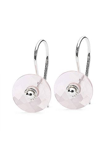 Trollbeads Women's Rose Quartz Round Earring Bead Charm in White (view 1)