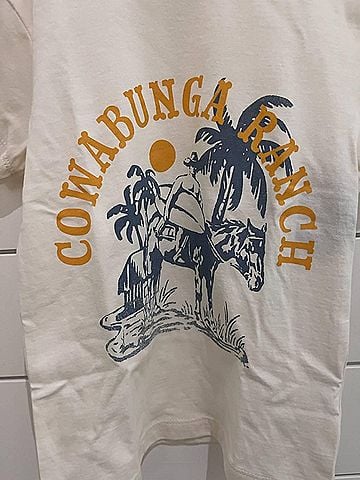 Tiny Whales Kid's Cowabunga Tee in Cream (view 2)