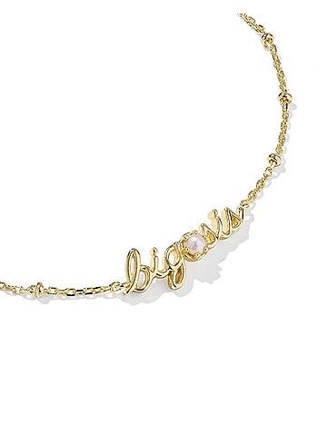 Kendra Scott Women's Big Sis Delicate Chain Bracelet in Gold (view 2)