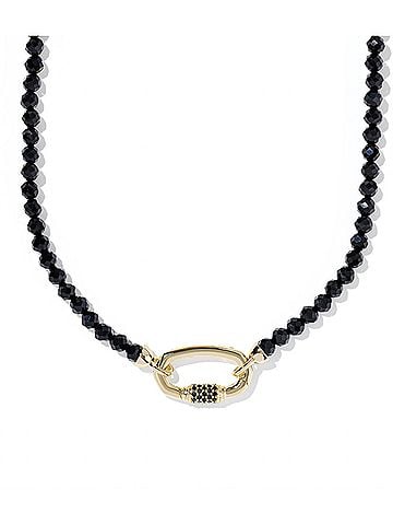 Kendra Scott Women's Emery Beaded Strand Necklace in Black Agate (view 1)