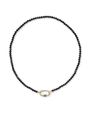 Kendra Scott Women's Emery Beaded Strand Necklace in Black Agate (view 2)