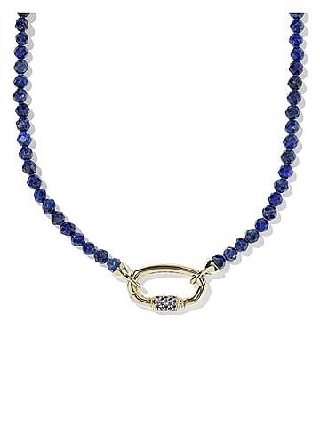 Kendra Scott Women's Emery Beaded Strand Necklace in Blue Lapis (view 1)