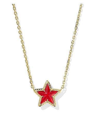 Kendra Scott Women's Cassidy Short Pendant Necklace in Illusion Red Gold (view 1)