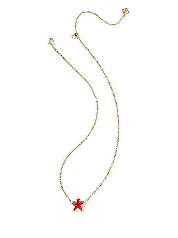 Kendra Scott Women's Cassidy Short Pendant Necklace in Illusion Red Gold (view 2)