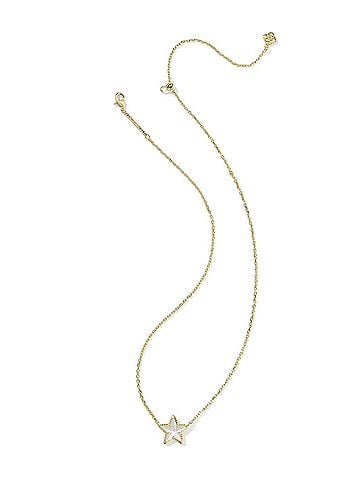 Kendra Scott Women's Cassidy Short Pendant Necklace in Gold Ivory Mother Of Pearl (view 2)