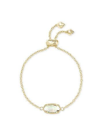 Kendra Scott Women's Elaina Adjustable Chain Bracelet in Dichroic Glass (view 1)