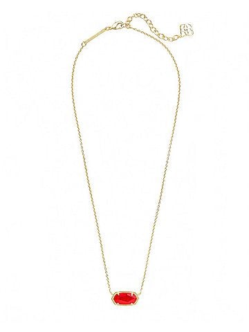 Kendra Scott Women's Elisa Pendant Necklace in Red Illusion (view 2)