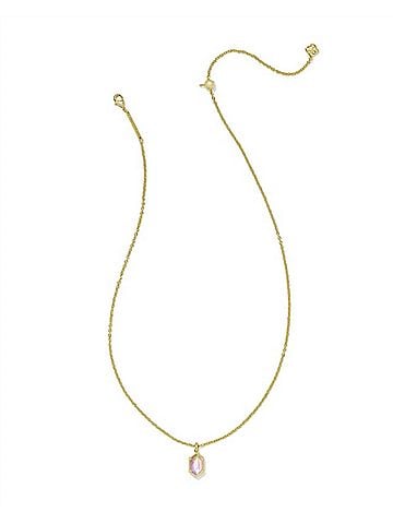 Kendra Scott Women's Hallie Short Pendant Necklace in Sunrise Watercolor Illusion (view 2)