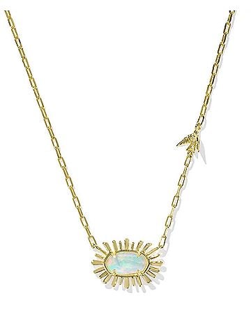Kendra Scott Women's Elisa Bird Short Pendant Necklace in Opalite Illusion (view 1)