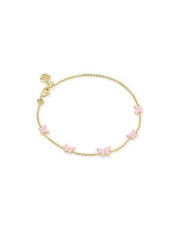 Kendra Scott Women's Lillia Butterfly Enamel Delicate Bracelet in Gold (view 1)