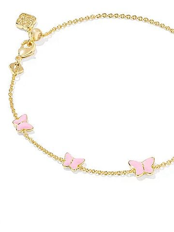 Kendra Scott Women's Lillia Butterfly Enamel Delicate Bracelet in Gold (view 2)