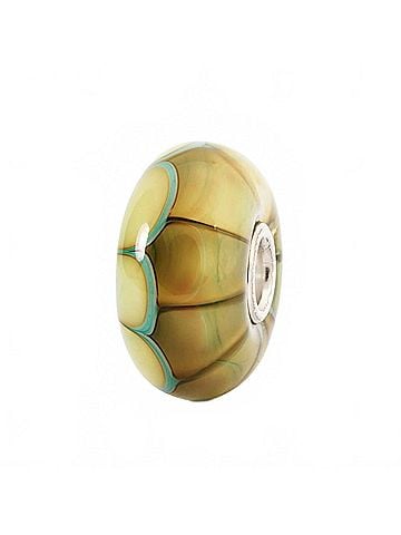 Trollbeads Women's Pumpkin Glass Bead Charm in Yellow (view 1)