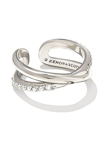 Kendra Scott Women's Annie Infinity Ring in Silver Clear Crystal (view 1)