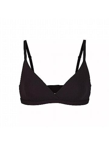 SKIMS Fits Everybody Bundle Crossover Bralette in Onyx (view 1)