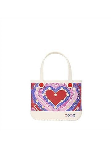 Bogg Bags Women's Bitty Tote Bag in Love With Bogg Buoy Red (view 1)