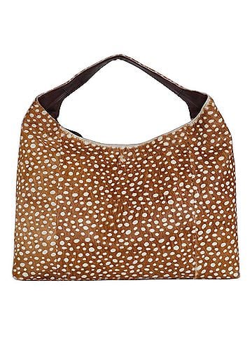 Latico Women's Lindsey Hair On Handcrafted Leather Tote Bag in Brown (view 1)