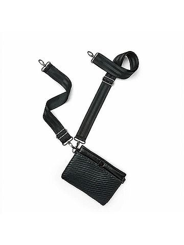 Think Royln Women's Yacht Bum Bag 2.0 in Black Braided Luxe (view 2)