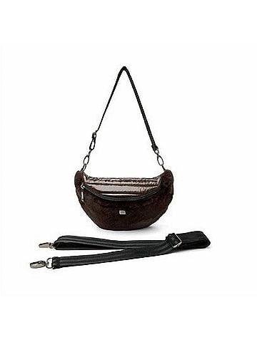 Think Royln Women's Mood Swing Faux Fur Bag in Chocolate (view 1)
