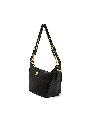 Think Royln Women's Moonbeam Bag in Black Suede (view 2)