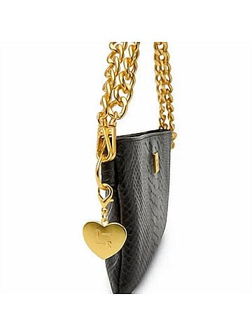 Think Royln Women's Fame Handbag in Black Python (view 2)