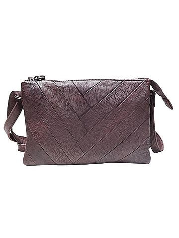 Latico Women's Sunny Handcrafted Leather Crossbody Bags in Brown (view 1)