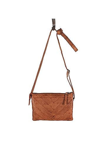Latico Sunny Handcrafted Leather Crossbody Bags in Cognac (view 1)
