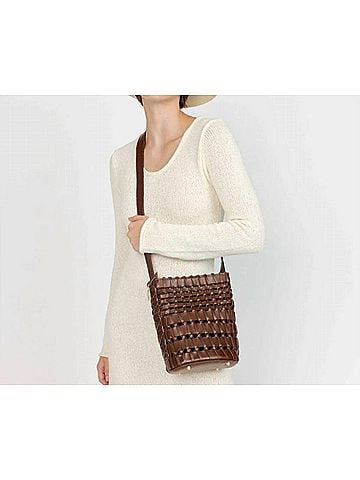 Freya Women's Matrix Bucket Bag in Mahogany (view 2)