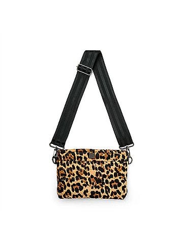 Think Royln Women's Suede Bum Bag 2.0 in Wild Leopard (view 1)