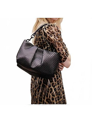Think Royln Women's Savannah Bag in Black Braided Luxe (view 2)
