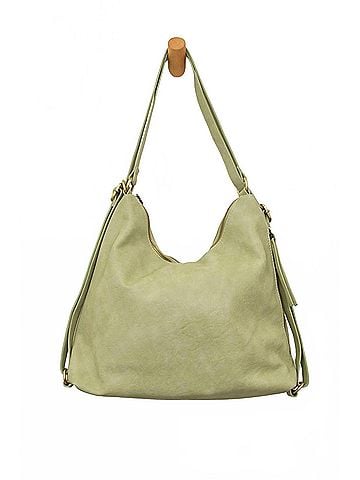 Joy Susan Women's Drew Convertible Backpack in Sage (view 1)