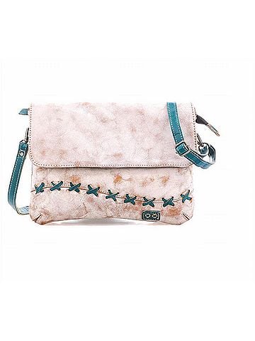 BED|STU Cleo Stitch Crossbody Bag in Nectar Lux Arctic Teal Rustic (view 1)