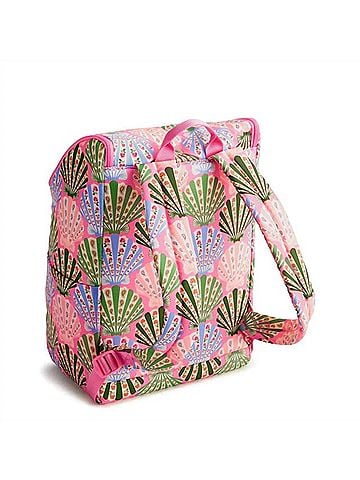 Vera Bradley Women's Cooler Backpack in Cottage Shells (view 2)