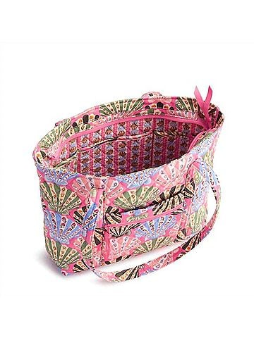 Vera Bradley Women's Small Original Zip Tote Bag in Cottage Shells (view 2)
