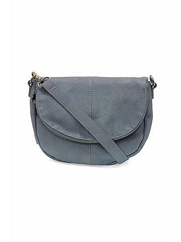 Joy Susan Women's Helene Small Saddle Crossbody Bag in Light Denim (view 1)