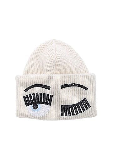 Chiara Ferragni Women's Flirting Eye Hat in Off-White (view 1)