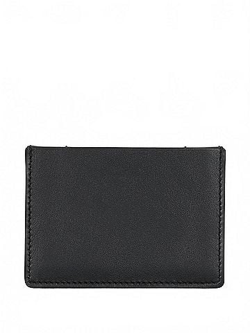 Balmain Women's Leather Card Holder in Black (view 2)