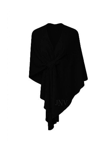 J'envie The Rachel Knit Wrap in Black (view 1)