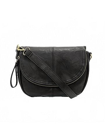 Joy Susan Women's Helene Saddle Crossbody Bag in Black (view 1)