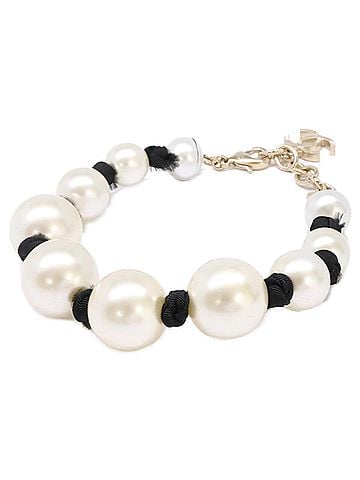 Chanel CHANEL A16K Pearl x Coco Mark Bracelet - White Women's (view 1)