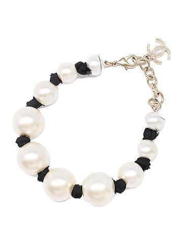 Chanel CHANEL A16K Pearl x Coco Mark Bracelet - White Women's (view 2)
