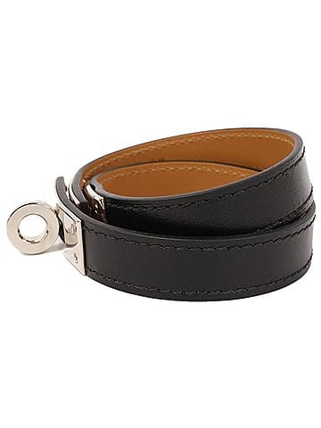 Hermès HERMES Kelly Double Tour Bracelet (Black & Silver) - Women's (Stamp B) (view 2)
