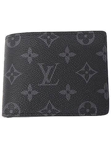 Louis Vuitton LOUIS VUITTON M61695 Monogram Eclipse Portefeuille Multiple Bi-fold Wallet (without coin pocket) Men's (view 1)
