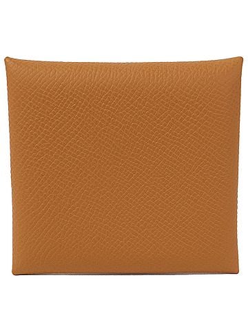 Hermès HERMES Hermes B stamp Epsom Bastia wallet/coin case gold women's (view 2)