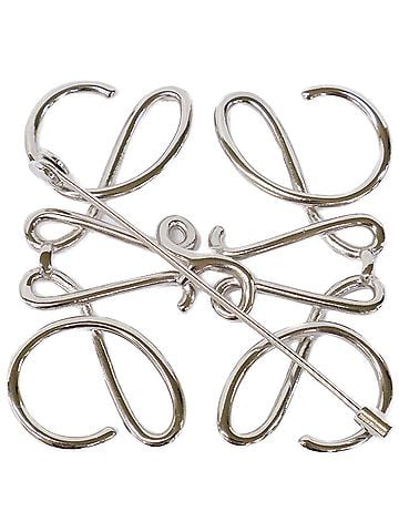 Loewe LOEWE 111.25.020 Anagram Brooch, Silver, Women's (view 2)